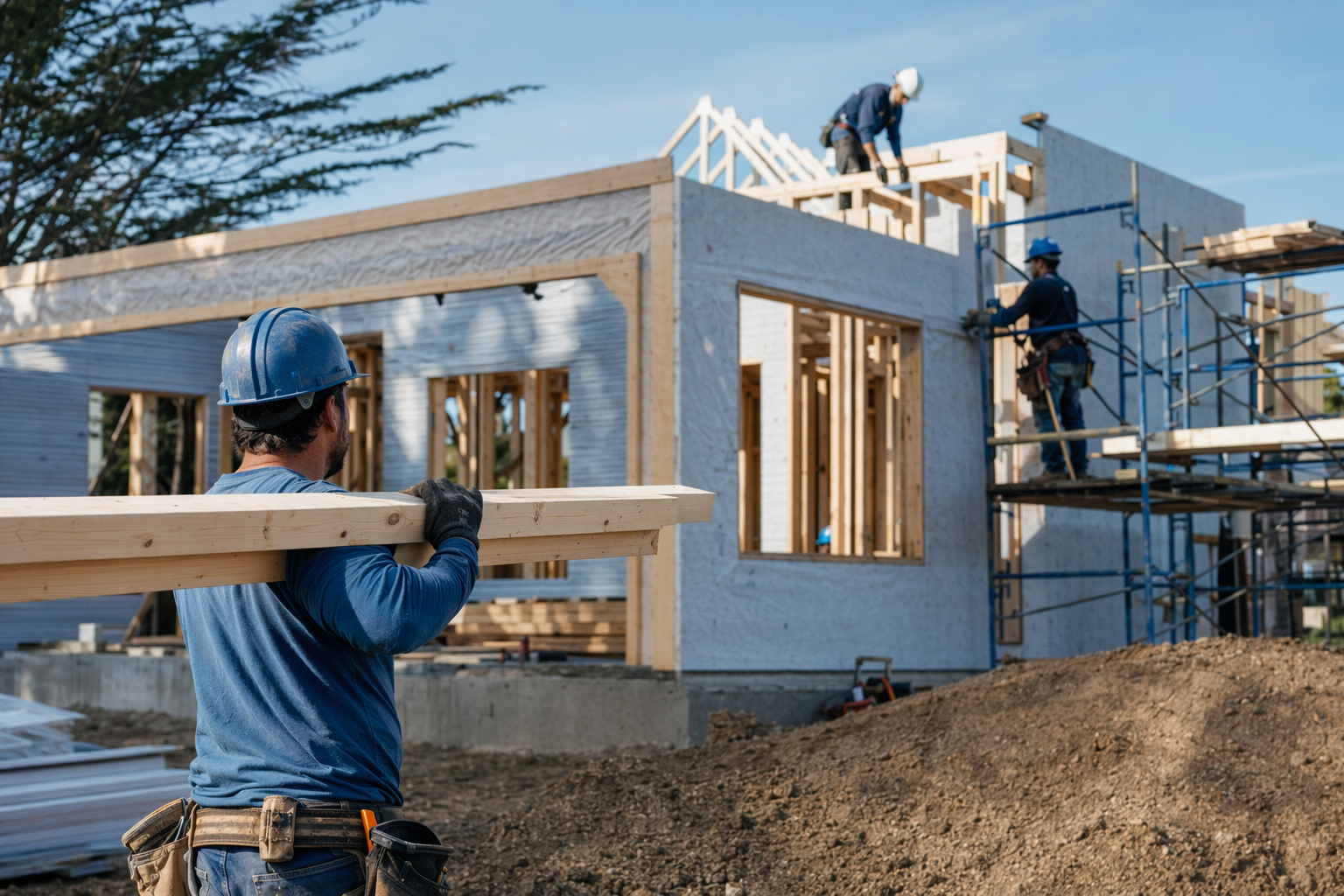 New home construction contractors — illustrated explainer